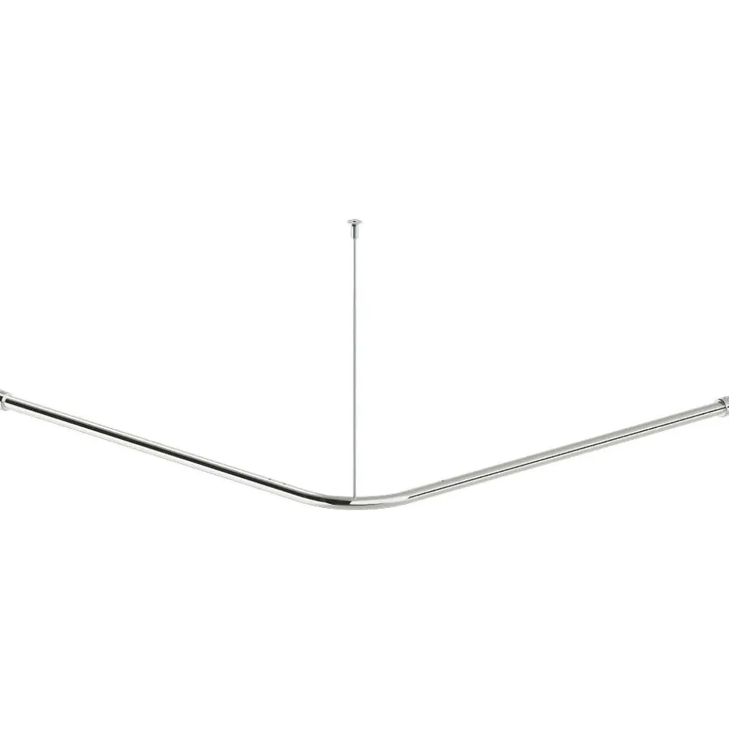 Asta tenda doccia Idrostile con kit montaggio 50x150x800 mm acciaio lucido