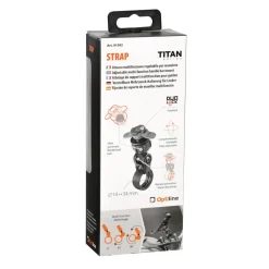 Attacco per manubrio Titan Strap multifunzione regolabile nero/grigio