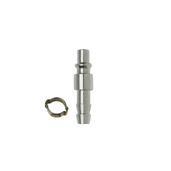 Attacco rapido per aria compressa a resca Ø 8x13 mm con fascetta