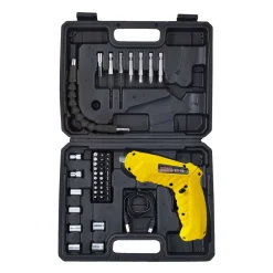Avvitatore a batteria multiuso kit 46 accessori con valigetta