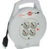 Avvolgicavo 4 prese Vario Line brennenstuhl® H05VV-F 3G1,5 IT grigio 10 m