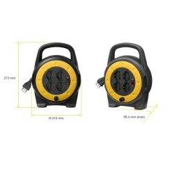 Avvolgicavo Vimar 10A 4 uscite universali 5m