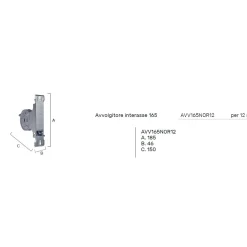 Avvolgitore tapparella in ferro 142-165 mm per cintino 12 m