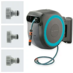 Avvolgitubo da parete automatico Rollup XL Gardena tubo da 35 m Ø 13 mm