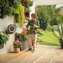 Avvolgitubo da parete automatico Rollup S Gardena tubo da 15 m Ø 11 mm
