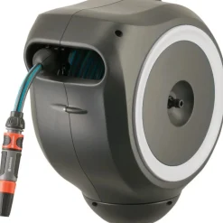 Avvolgitubo da parete automatico Rollup S Gardena tubo da 15 m Ø 11 mm