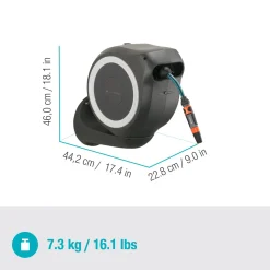 Avvolgitubo da parete automatico Rollup S Gardena tubo da 15 m Ø 11 mm