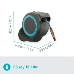 Avvolgitubo da parete automatico Rollup S Gardena tubo da 15 m Ø 11 mm