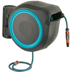 Avvolgitubo da parete automatico Rollup L Gardena tubo da 30 m Ø 13 mm