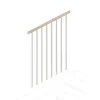 Balaustra a colonnine verticali chiara 100 cm