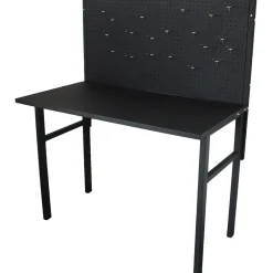 Banco da lavoro richiudibile in metallo 120x66,5x144 cm