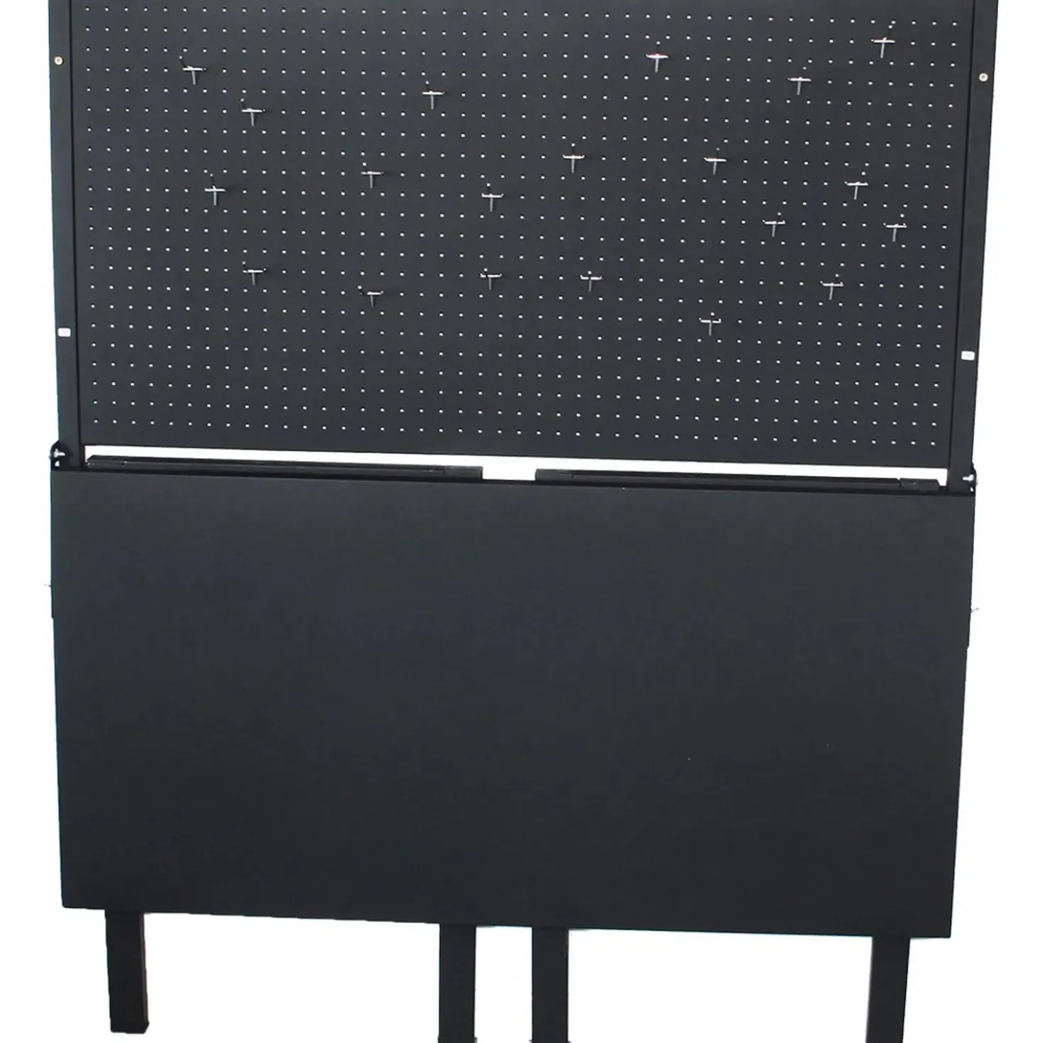 Banco da lavoro richiudibile in metallo 120x66,5x144 cm