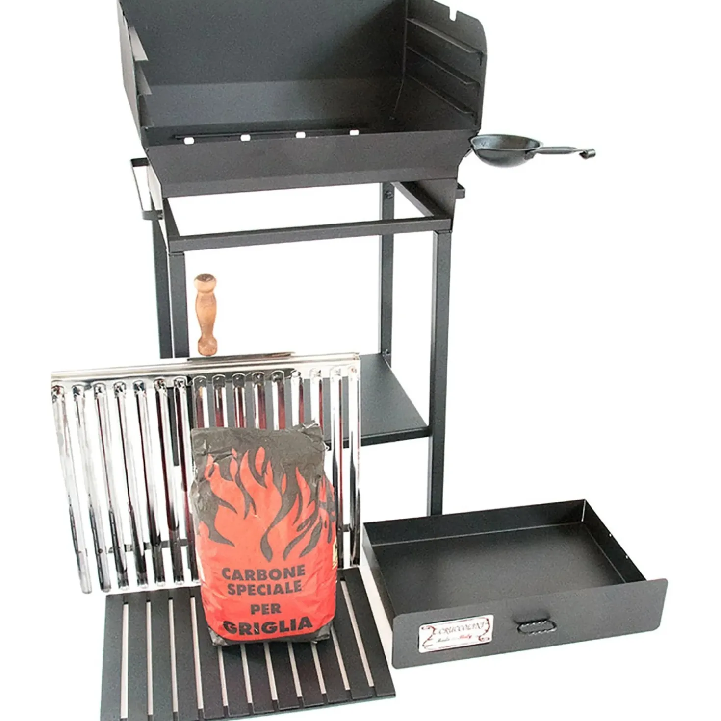 Barbecue a carbone Cruccolini Family BA21 nero