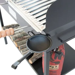 Barbecue a carbone e legna Cruccolini Party BA23 nero