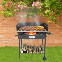 Barbecue a carbone e legna Cruccolini Festa BA22 nero