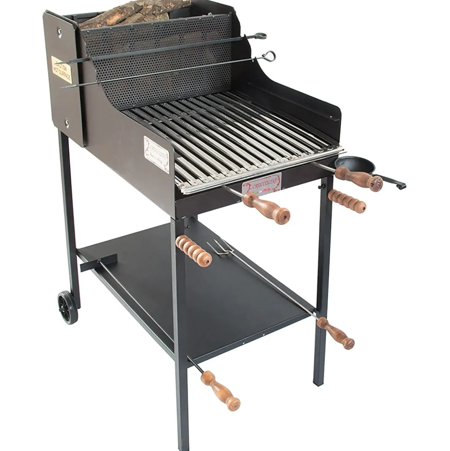Barbecue a carbone e legna Cruccolini Fuocone Inox mod BA41