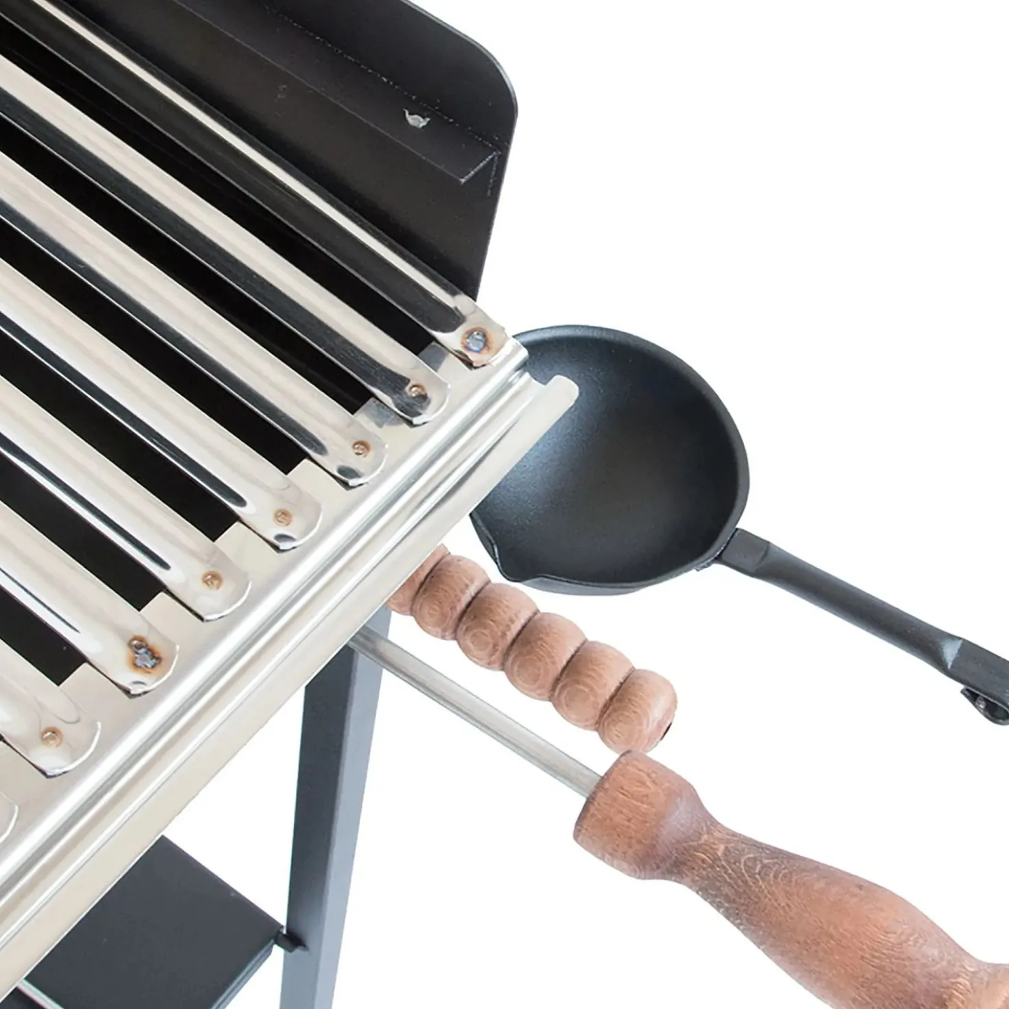 Barbecue a carbone e legna Cruccolini Fuocone Inox mod BA41