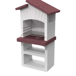 Barbecue a carbonella e legna Vasto New H 156 x L 68 x P 58 cm
