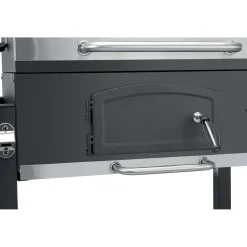 Barbecue a carbonella Jamestown Jaxon XL nero griglia 70x46 cm