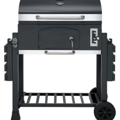 Barbecue a carbonella Jamestown Jaxon XL nero griglia 70x46 cm