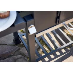 Barbecue a carbonella Jamestown Jaxon XL nero griglia 70x46 cm