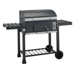 Barbecue a carbonella Jamestown Jaxon nero griglia 70x46cm