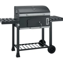 Barbecue a carbonella Jamestown Jaxon nero griglia 70x46cm