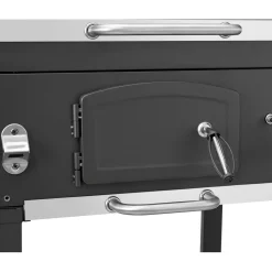 Barbecue a carbonella Jamestown Jaxon nero griglia 57x41.5cm