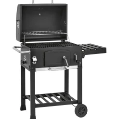 Barbecue a carbonella Jamestown Jaxon nero griglia 57x41.5cm