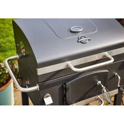 Barbecue a carbonella Jamestown Jaxon nero griglia 57x41.5cm