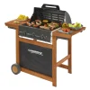 Barbecue a gas Adelaide 3 Woody L Dualgas 3 bruciatori nero