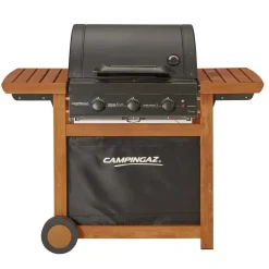 Barbecue a gas Adelaide 3 Woody L Dualgas 3 bruciatori nero