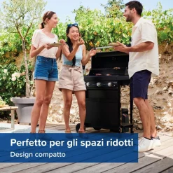Barbecue a gas Campingaz Compact 3 L DG 3 bruciatori 7,6 kW nero opaco