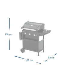 Barbecue a gas Campingaz Compact 3LS 3 bruciatori nero