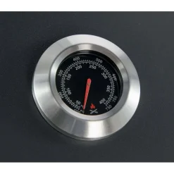 Barbecue a gas e carbonella Jamestown Drake nero con affumicatore