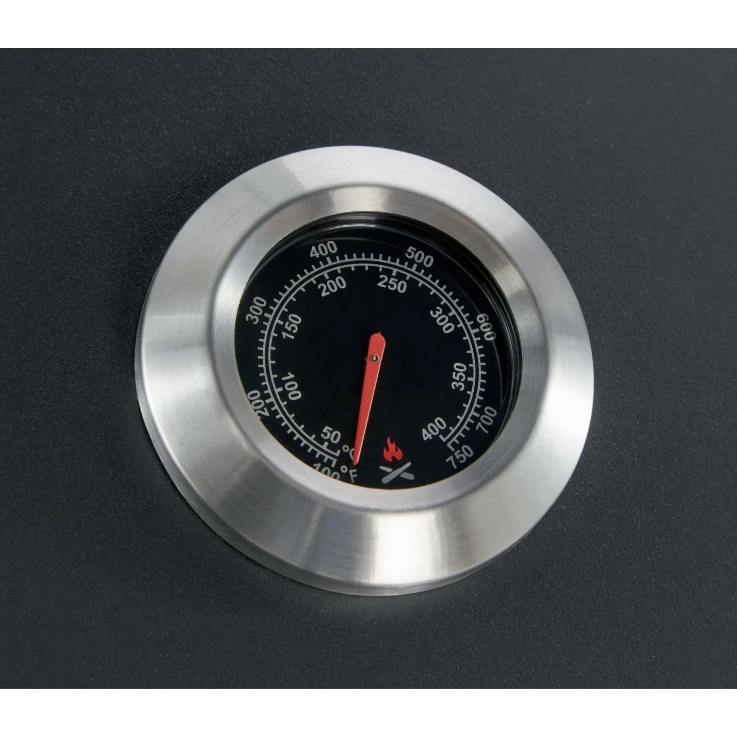 Barbecue a gas e carbonella Jamestown Drake nero con affumicatore