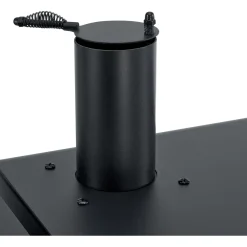 Barbecue a gas e carbonella Jamestown Drake nero con affumicatore