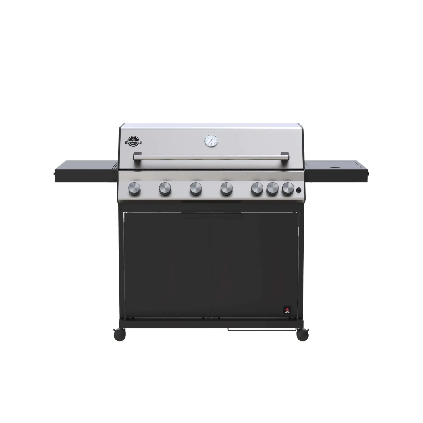 Barbecue a gas Jamestown Grill Kane 6 bruciatori 21 kW nero