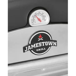 Barbecue a gas Jamestown 3 bruciatori nero e argento