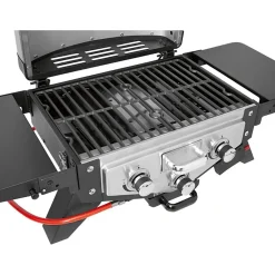 Barbecue a gas Jamestown 3 bruciatori nero e argento