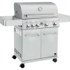 Barbecue a gas Jamestown Daven 4 bruciatori argento