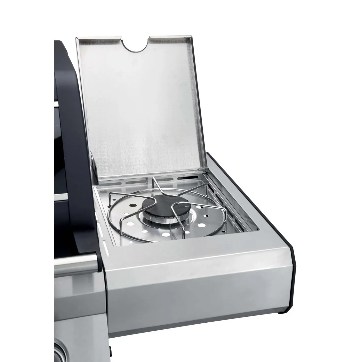 Barbecue a gas Jamestown Knox 4 bruciatori nero e argento 20,5kW