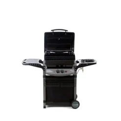 Barbecue a gas Piùsaporillo 2 bruciatori con ripiano laterale antracite
