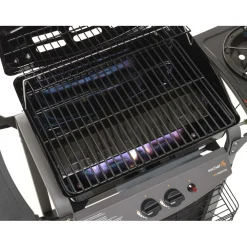 Barbecue a gas Piùsaporillo 2 bruciatori con ripiano laterale antracite