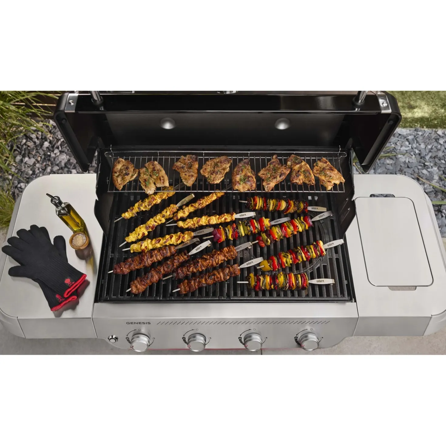 Barbecue a gas Weber Genesis E-415 4 bruciatori nero