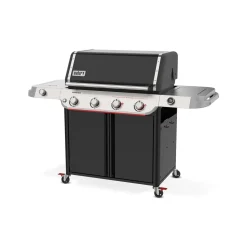 Barbecue a gas Weber Genesis E-435 4 bruciatori con fornello laterale nero