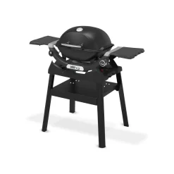 Barbecue a gas Weber Q1200 1 bruciatore con 2 ripiani laterali nero