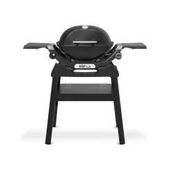 Barbecue a gas Weber Q1200 1 bruciatore con 2 ripiani laterali nero