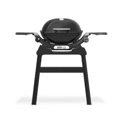 Barbecue a gas Weber Q1200 1 bruciatore con 2 ripiani laterali nero