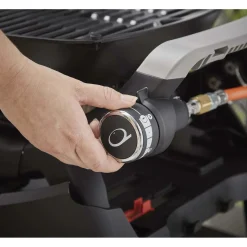 Barbecue a gas Weber Q1200 1 bruciatore con 2 ripiani laterali nero
